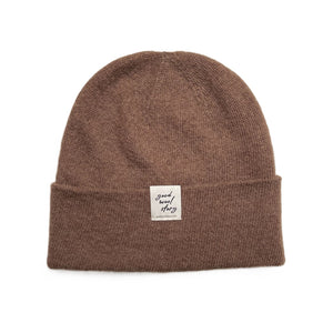 'True' camel wool beanie