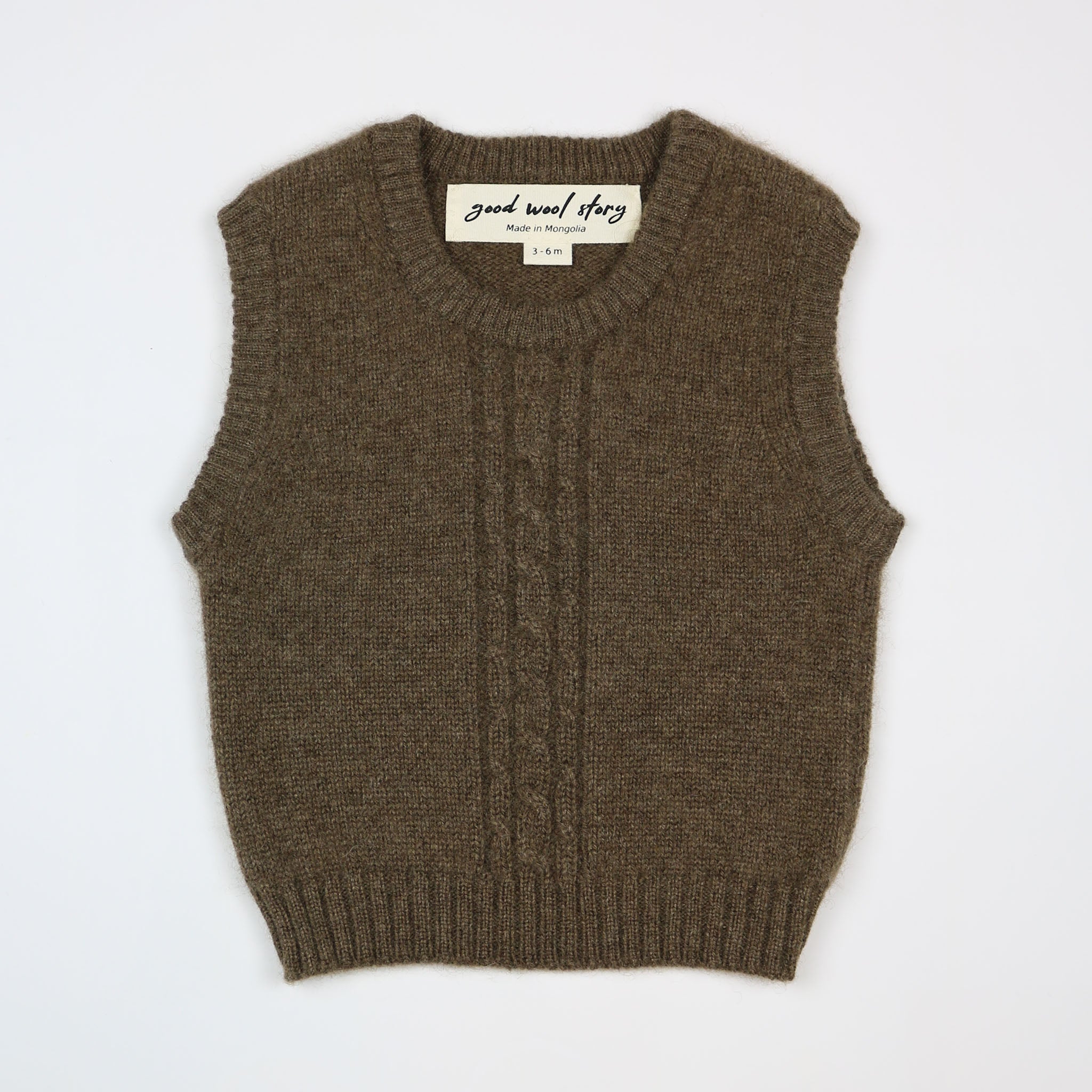Rond en rond interval robot Baby vest - Good Wool Story