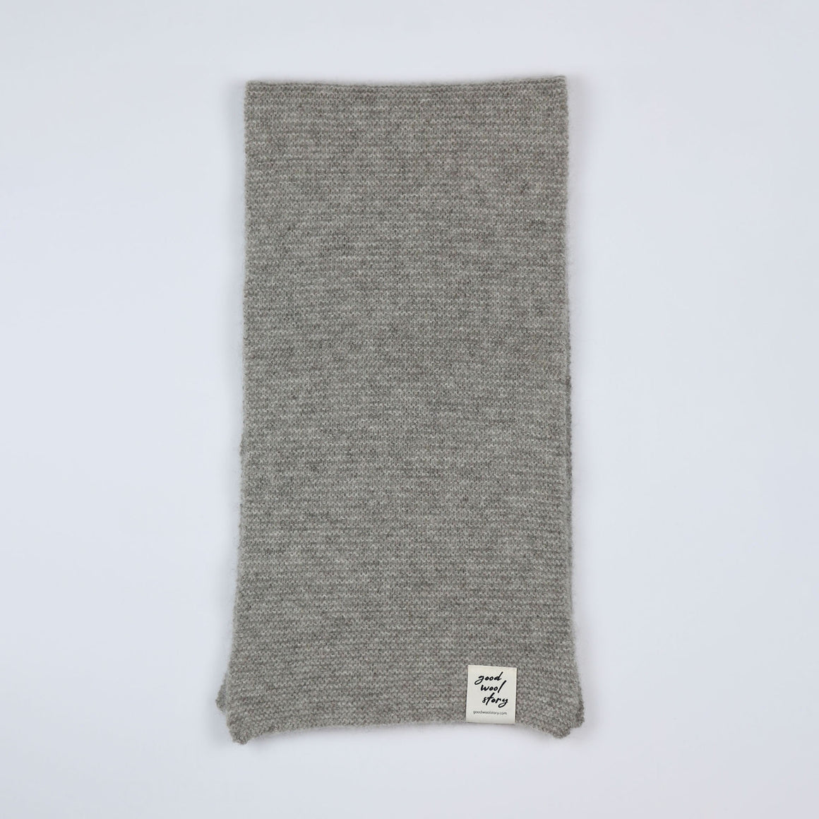 light brown knit beanie on a male model